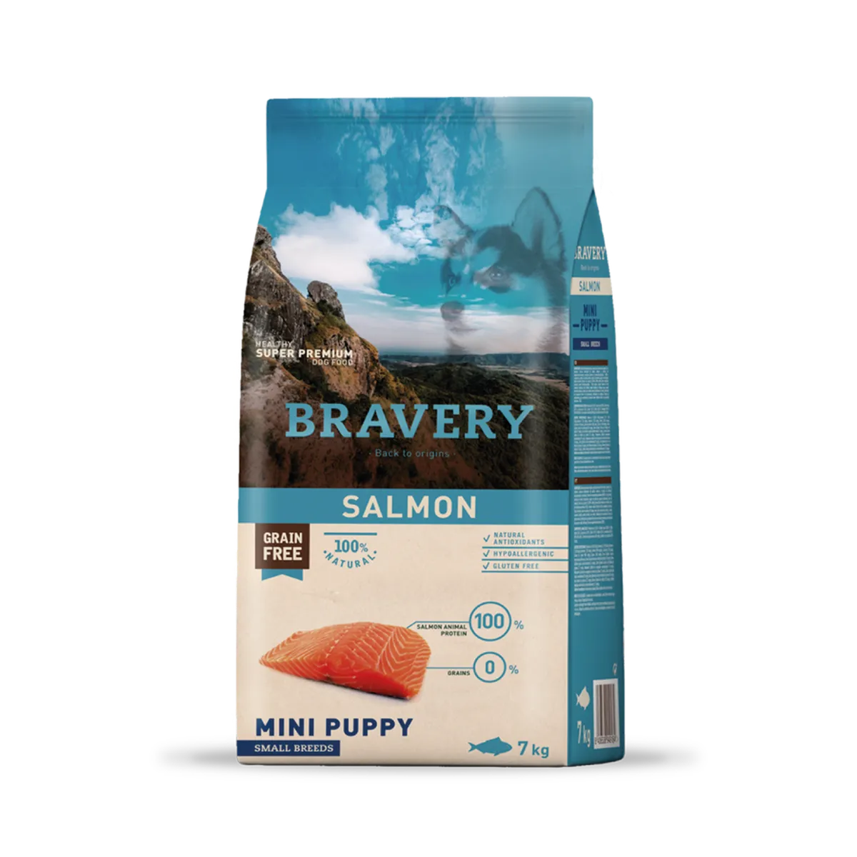 BRAVERY - Bravery Salmon Puppy Razas Pequeñas 7 kg Perro