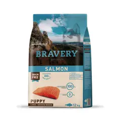BRAVERY - Salmon Puppy Razas Medianas Grandes 12 kg