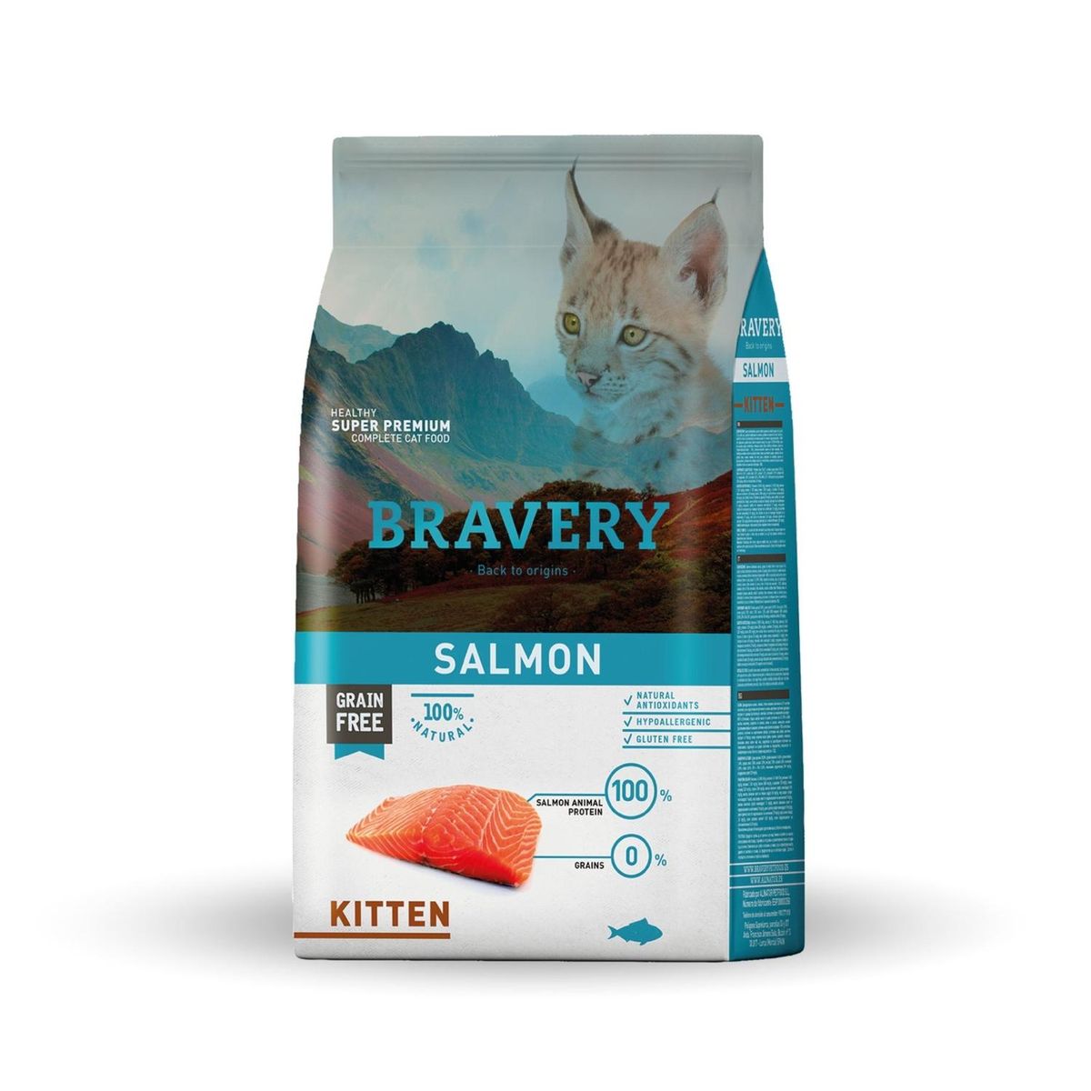 BRAVERY - Bravery Salmon Kitten Gato 2 kg Alimento Seco