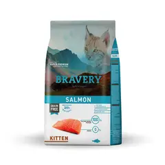 BRAVERY - Salmon Kitten Gato 2 kg Alimento Seco