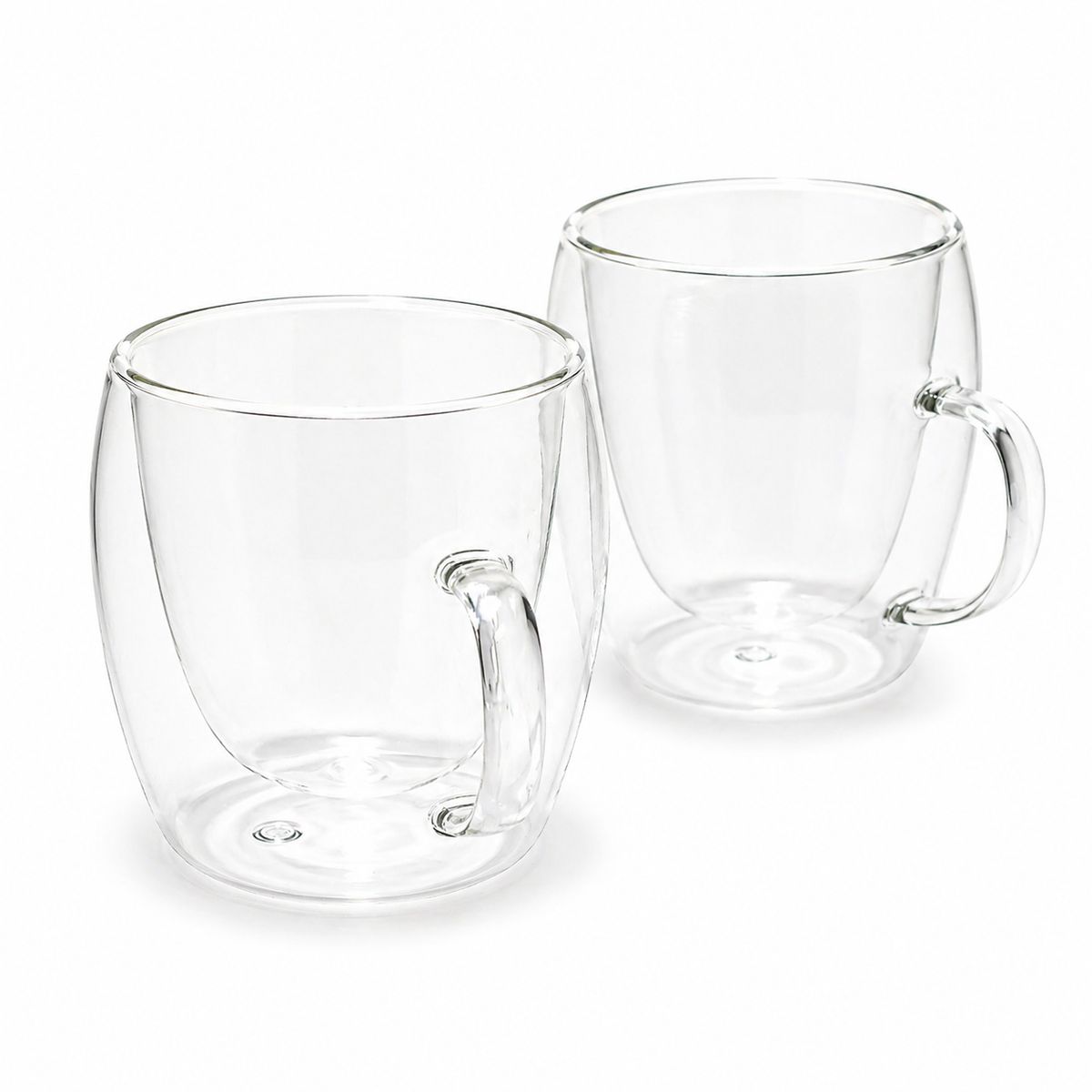KITCHENWARE - SET 2 TAZAS AMERICANO DOBLE PARED VIDRIO BOROSILICATO 250ML