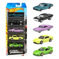 HOT WHEELS - Pack 5 Autos Rapido y furioso JBJ80