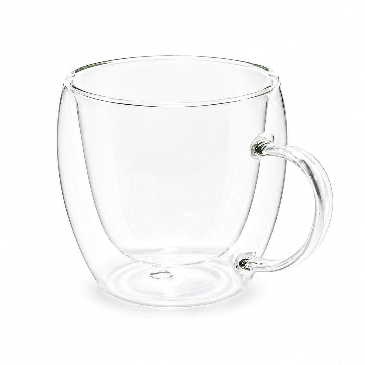 KITCHENWARE - SET 2 TAZAS CAPUCCINO DOBLE PARED BOROSILICATO 180ML