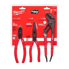 MILWAUKEE - JUEGO DE ALICATES CONFORT GRIP 3 PIEZAS 48-22-6331