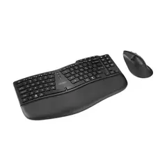 KENSINGTON - K75492ES Pro Fit Ergo KM675 EQ Combo Teclado Inalámbrico, Mouse Inalámbrico, Ergonomía Oficina, Windows, Mac