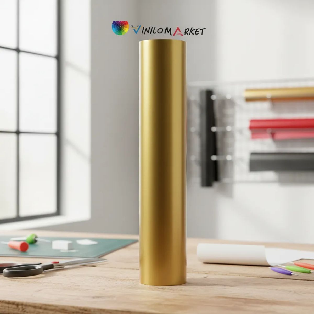 NEON - Vinilos Adhesivos De Corte Oro 61 Cms X 5 Mts