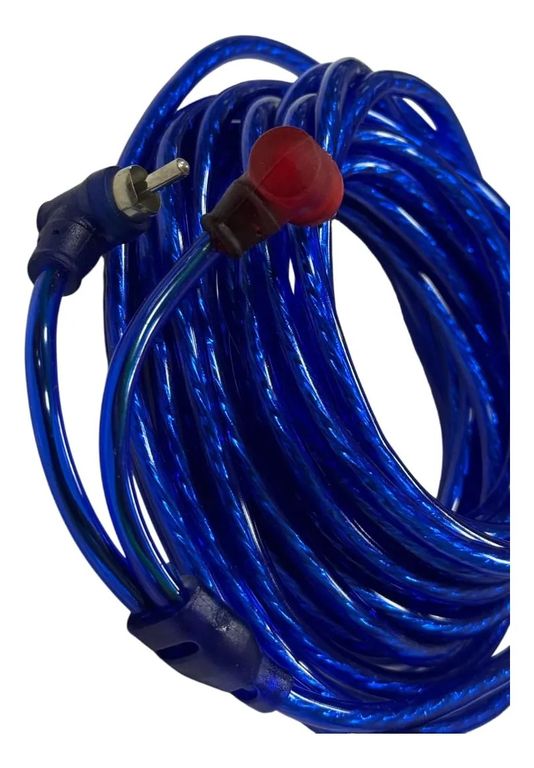 GENERICO Cable De Audio Rca Para Sistemas De Sonido De Autos 4.8 Mtr