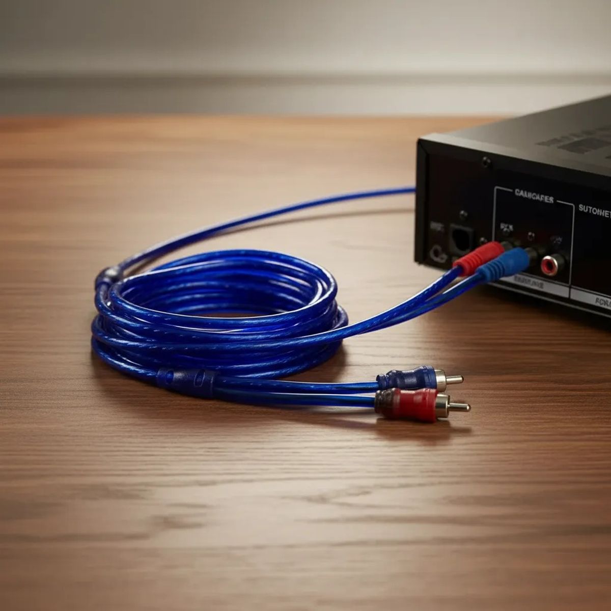 GENERICO - Cable De Audio Rca Para Sistemas De Sonido De Autos 4.8 Mtr