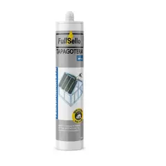 FULLSELLO - Silicona Para Goteras Emergencia Pega En Mojado Gris Oscuro