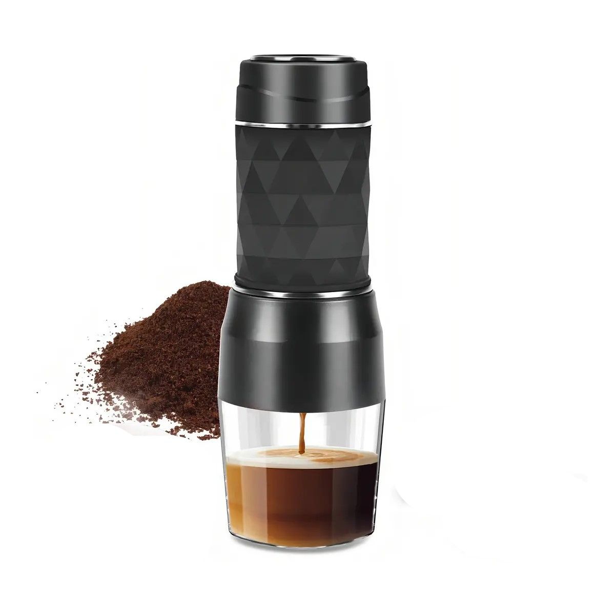 GENERICO - Máquina Café Expreso Portátil Manual 3 En 1 Capsul Capacidad Del Tanque De Agua 80ml  BELUG