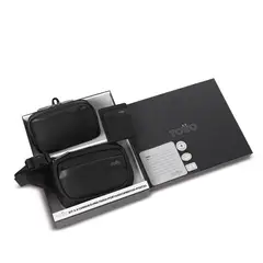TOTTO - Kit de regalo Kano Banano+Multiuso+Portadocumentos+Postal Negro