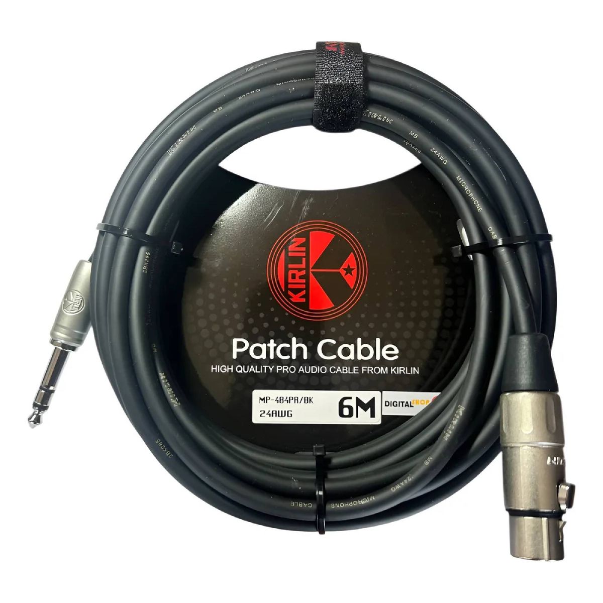 KIRLIN - Cable de Audio XLR 6 Metros Kirlin MP-484PR BK