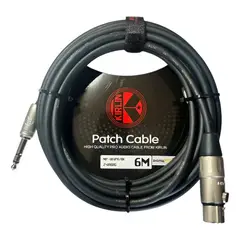 KIRLIN - Cable de Audio XLR 6 Metros MP-484PR BK