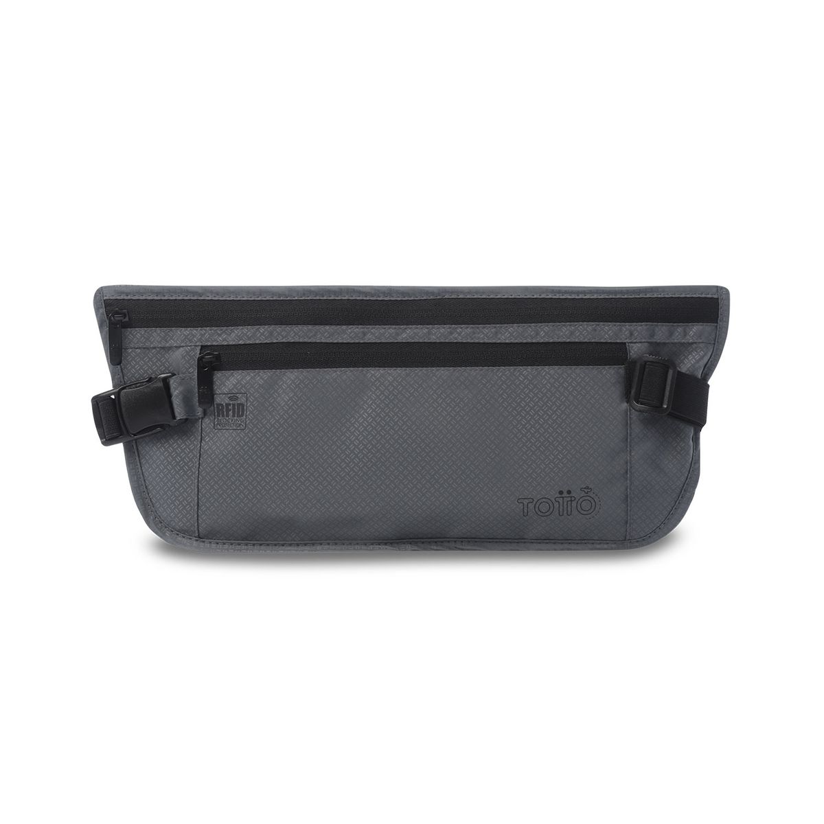 TOTTO - Banano Invisible de Viaje Security con RFID Blocker Gris