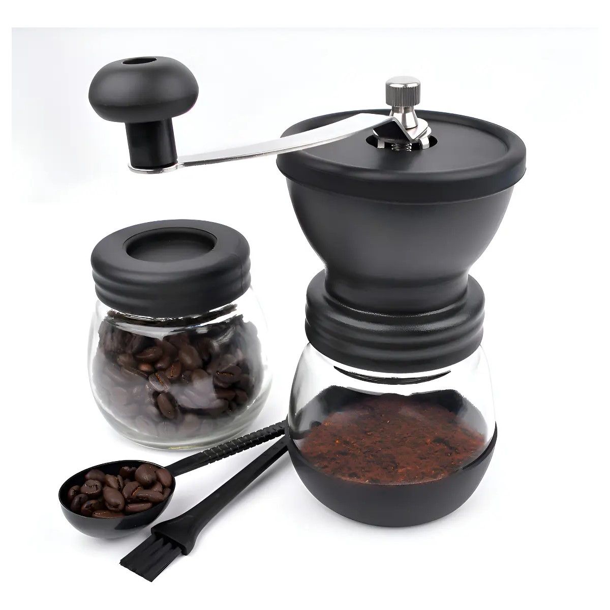 GENERICO - Molinillo De Café Moledor Manual De Granos Café Y Semillas Color Negro BELUG