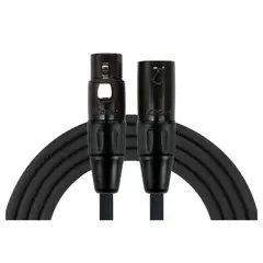 KIRLIN - Cable de Micrófono XLR Macho a Hembra 3 Metros MPC270PB 3M BK