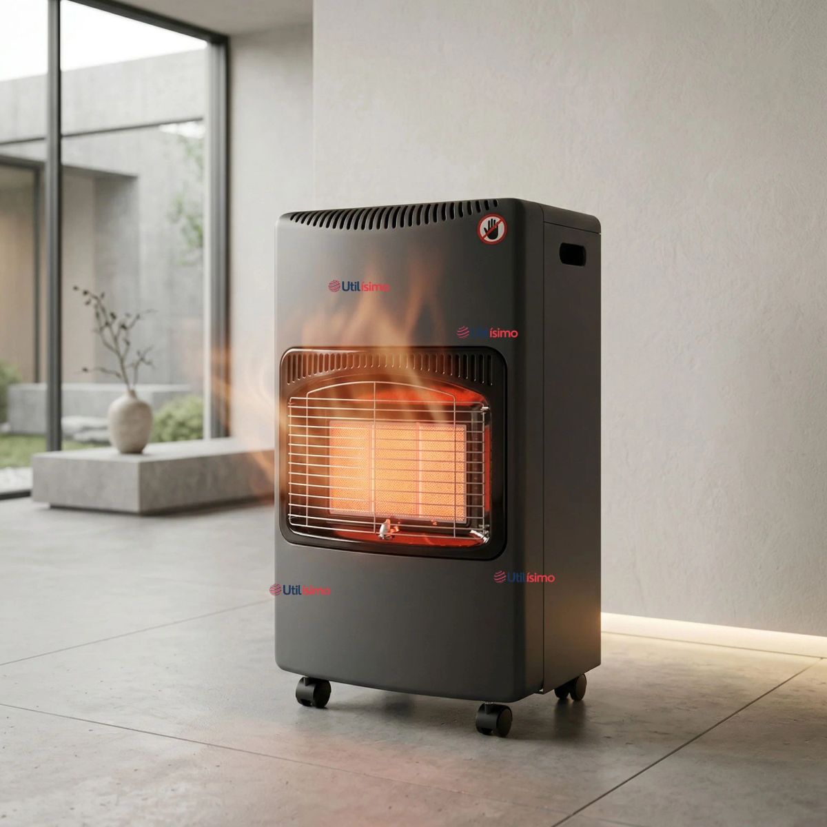 LINE - Calefactor A Gas Licuado 5kg A 15kg Plegable Interior Exterior