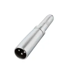 KIRLIN - Adaptador XLR para Micrófono Macho a Jack Plug 6.3mm Stereo X3105-XIP