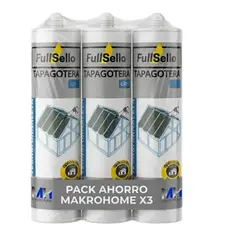 FULLSELLO - 3 Und Sellador Tapagoteras Profesional Pega Mojado Gris Oscuro