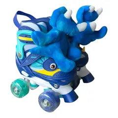 GENERICO - Patin 4 Ruedas Luminosas Y Accesorios Dinopatin S