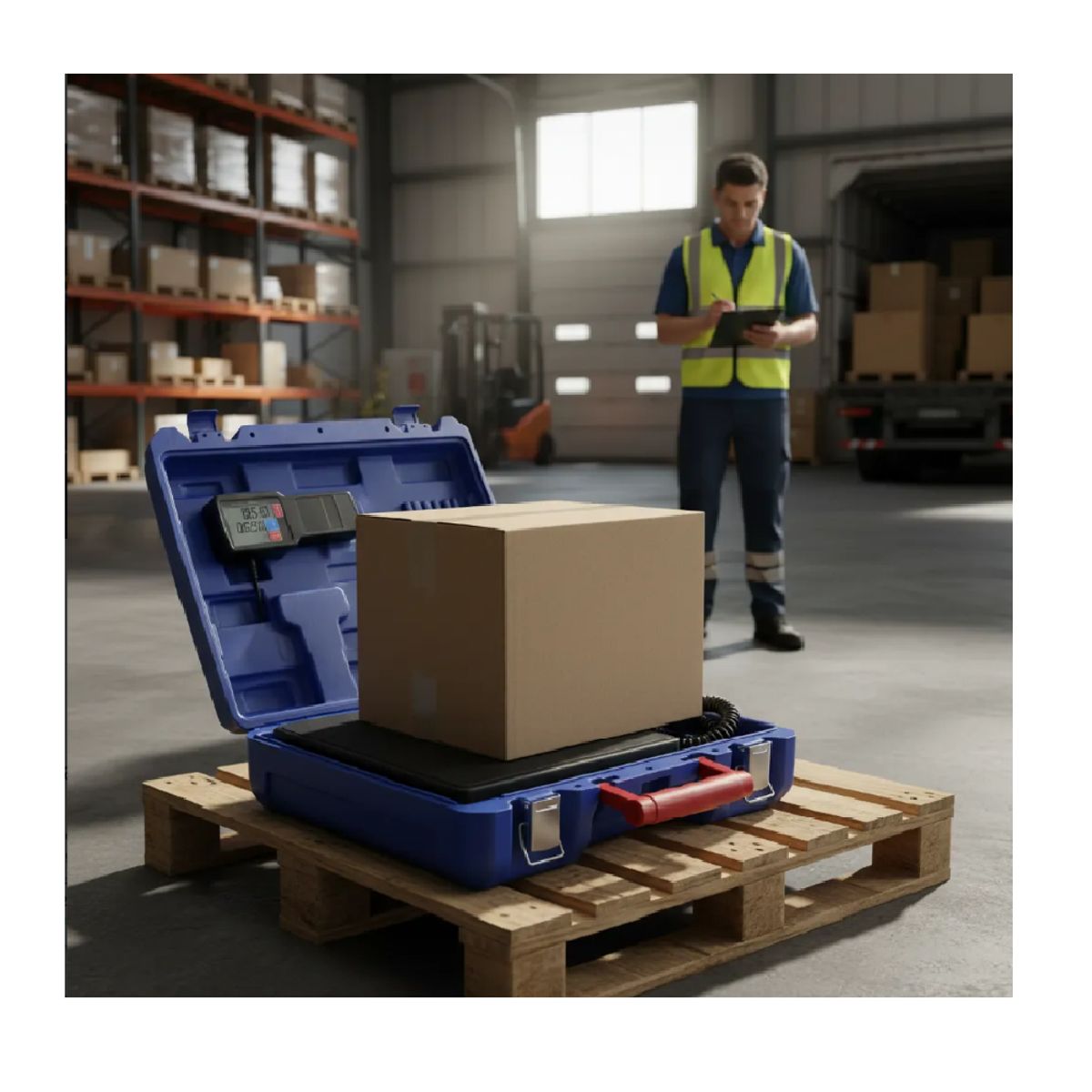 AMERICAN AIR - Balanza Electrónica Digital para Carga 100 kg Alta Precisión