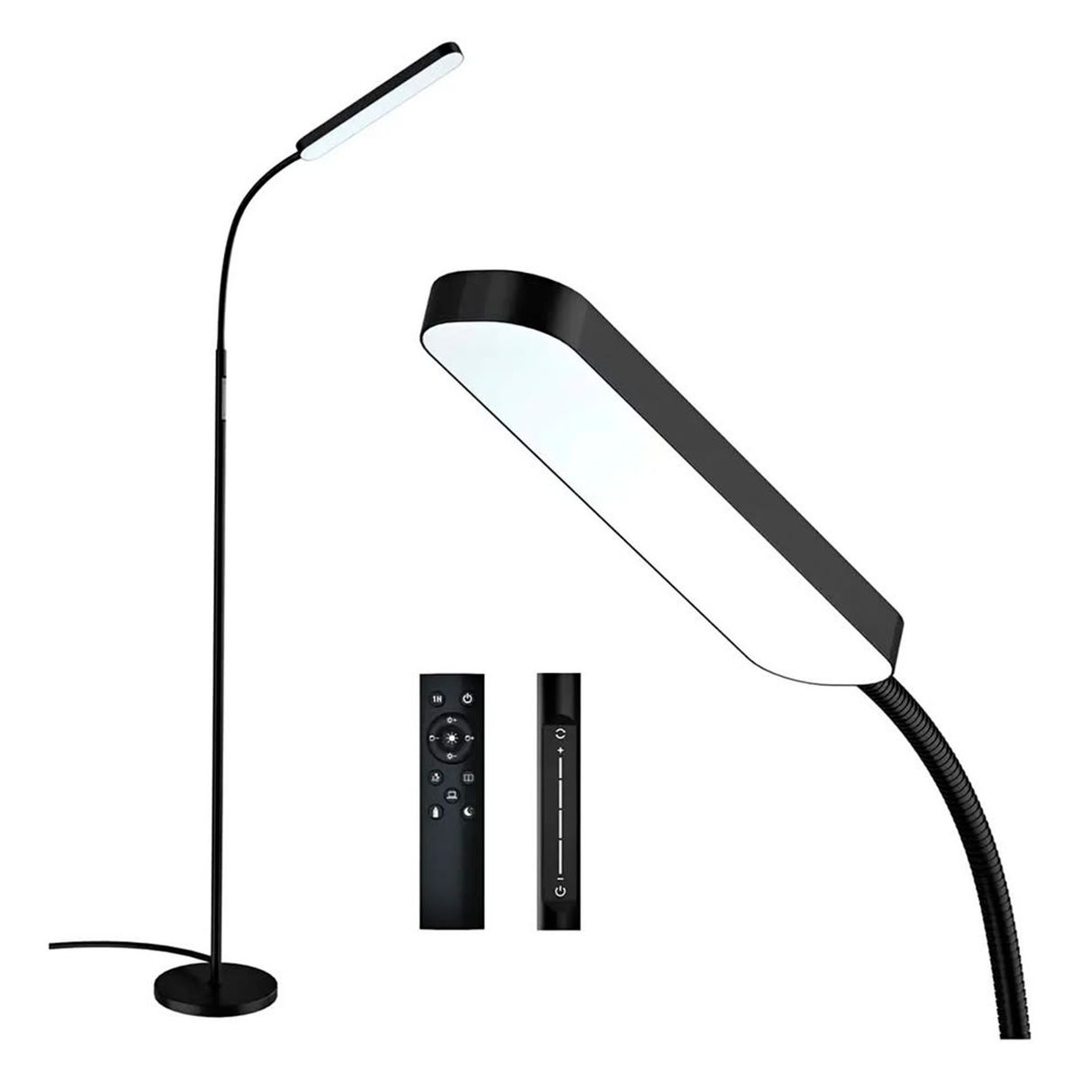 GENERICO - Lámpara de Piso LED Wio-Mio con Control Remoto y Táctil