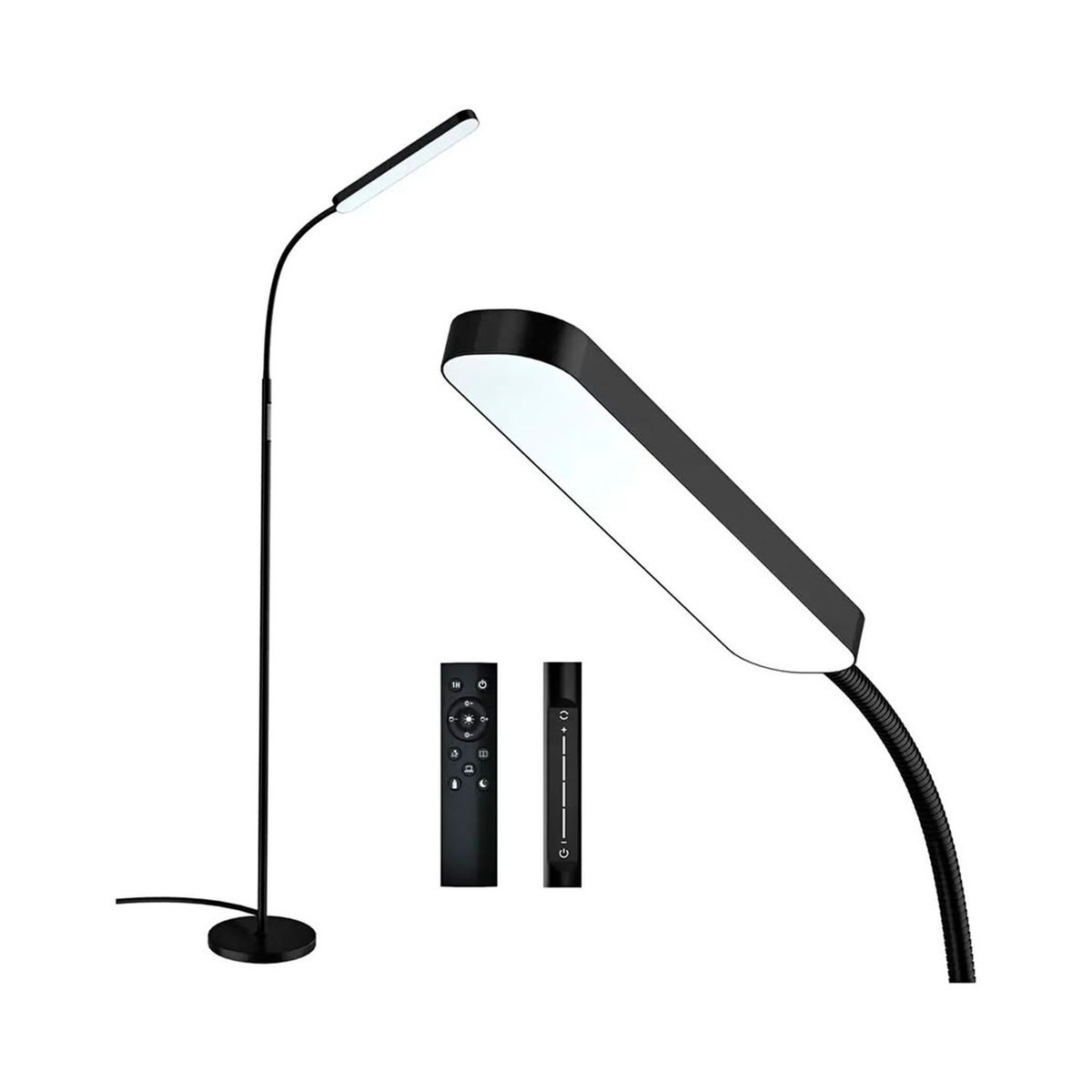 GENERICO - Lámpara de Piso LED Wio-Mio con Control Remoto y Táctil