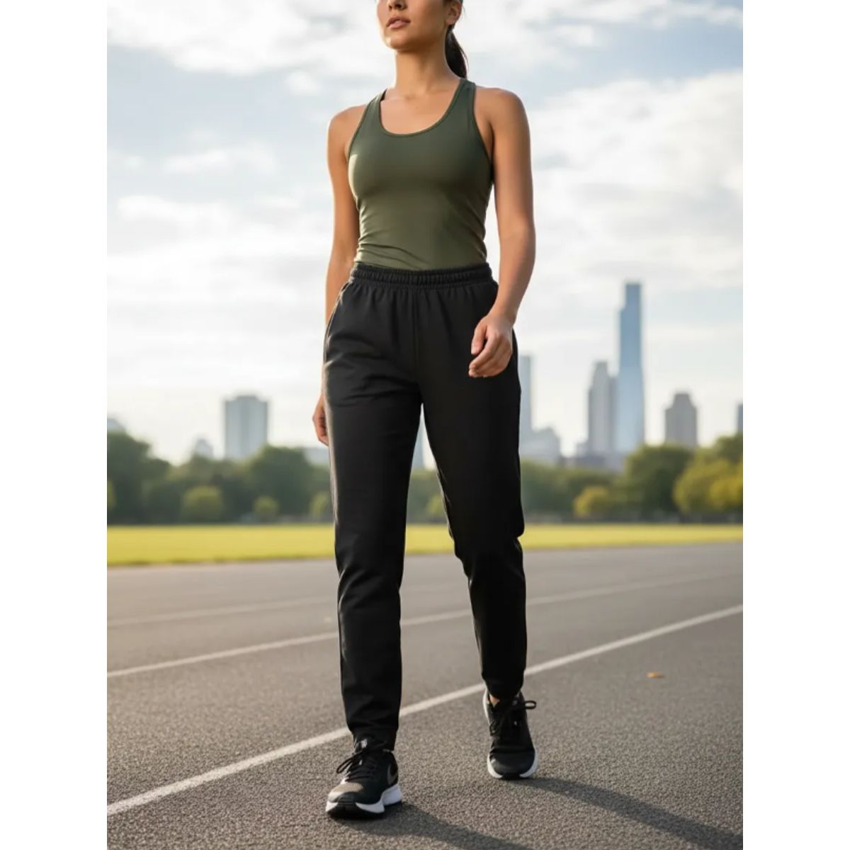 AGW - Pack 2 Pantalones Buzo Recto 100% Algodón Mujer