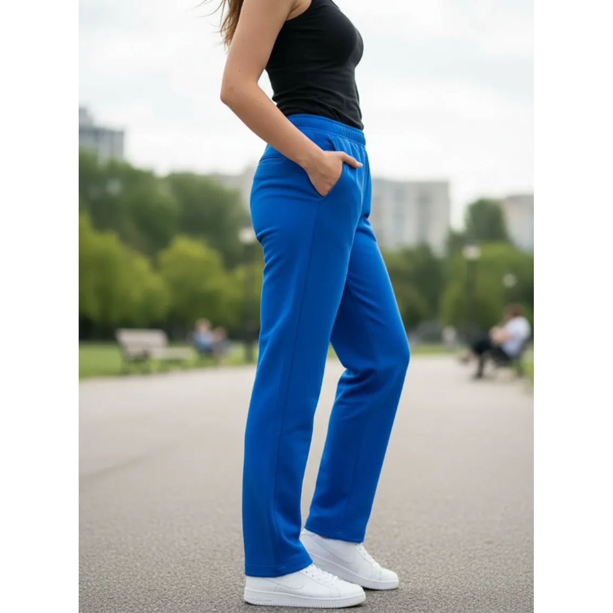AGW - Pack 2 Pantalones Buzo Recto 100% Algodón Mujer