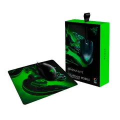 RAZER - Mouse Gamer Abyssus Lite + MousePad Goliathus Mobile Construct Edition