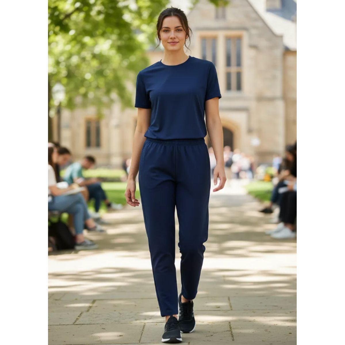 AGW - Pack 2 Pantalones Buzo Recto 100% Algodón Mujer
