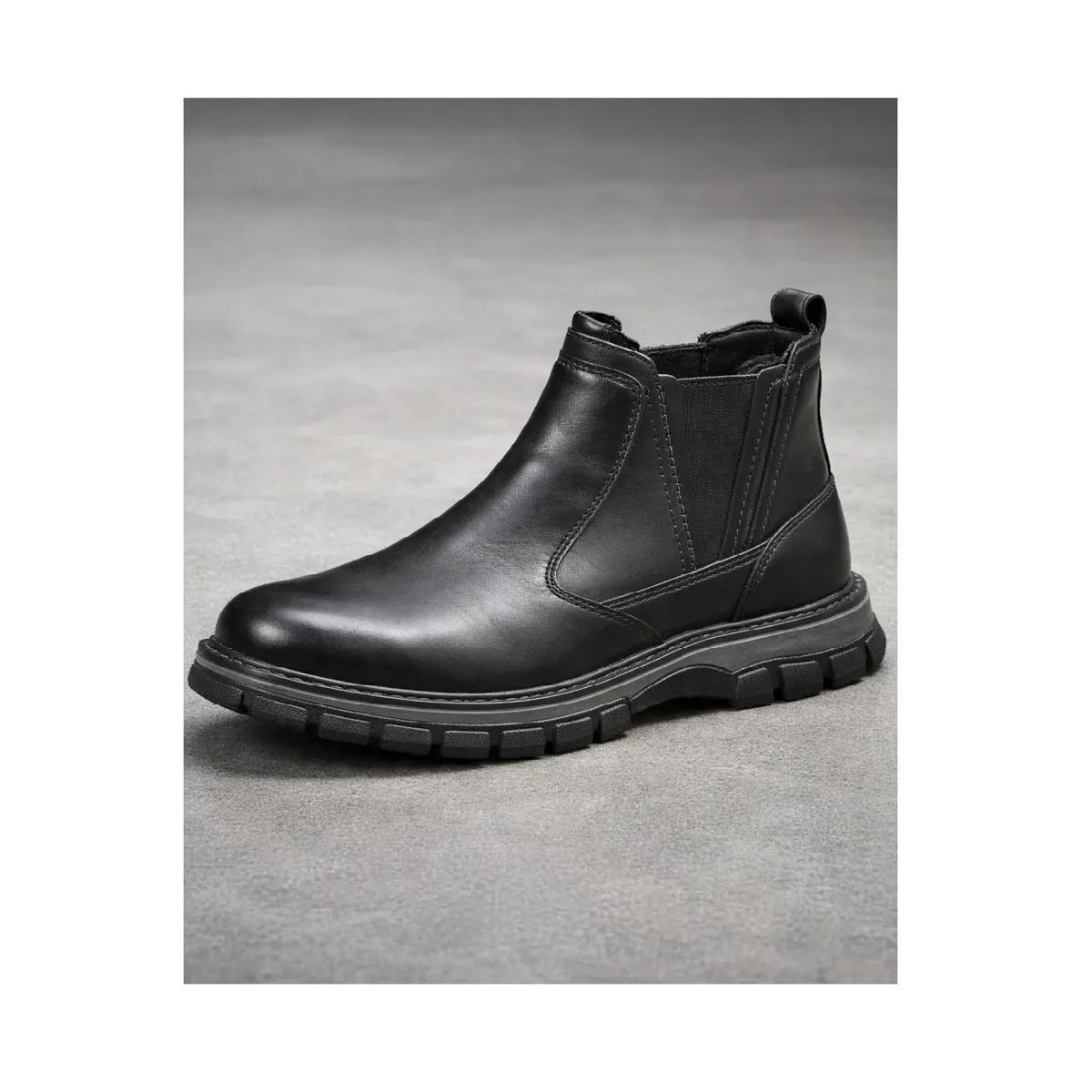 APOSTOL - Botas Botin Cuero 100% Natural Hombre Chelsea Urbano Elegan