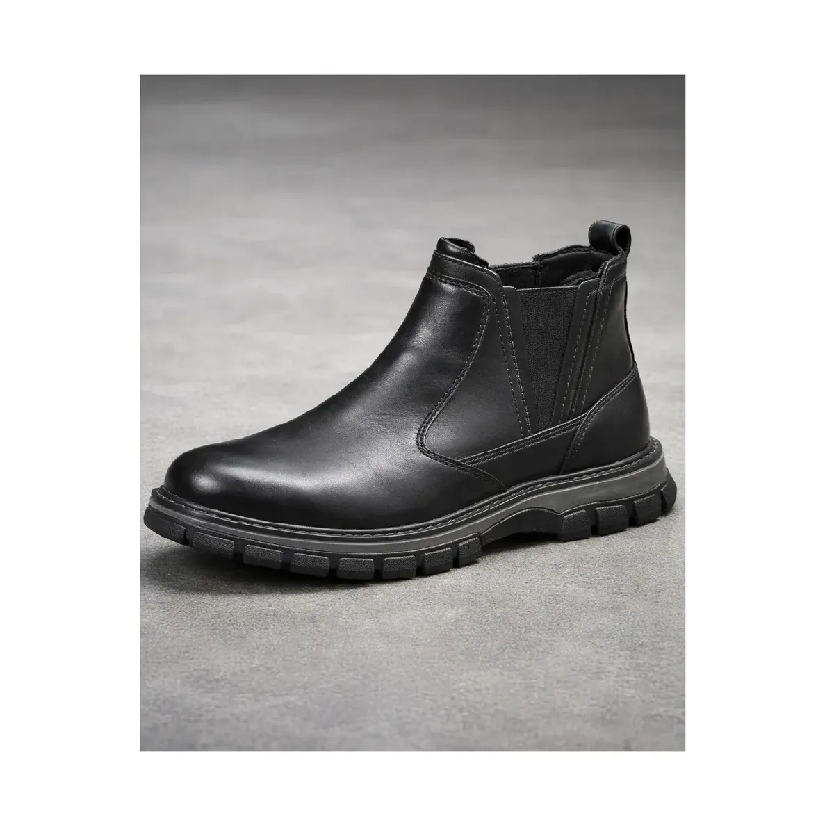 APOSTOL - Botas Botin Cuero 100% Natural Hombre Chelsea Urbano Elegan