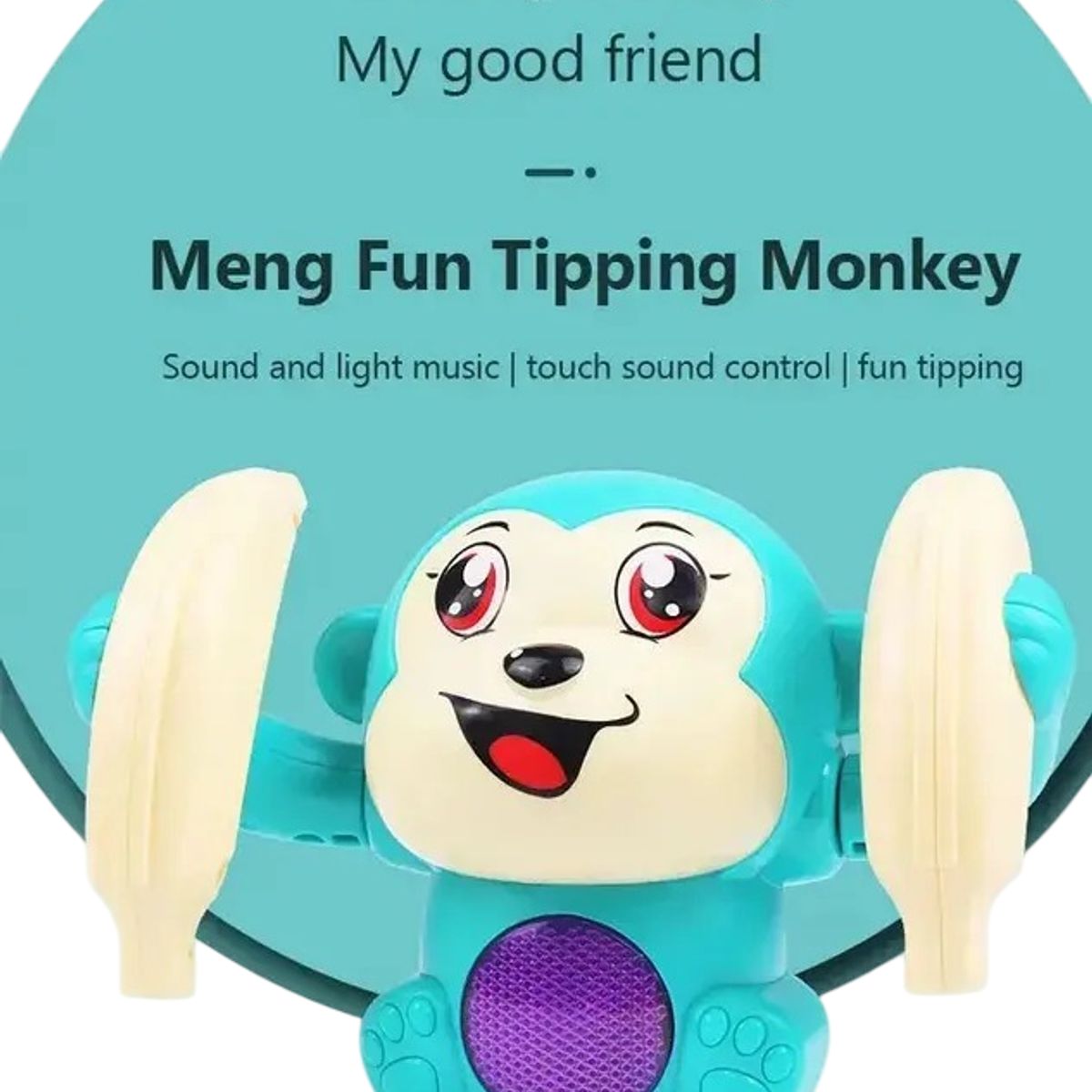 GENERICO - Juguete Mono Musical Para Bebé Con Luces Sonido Y Movimiento Gateo