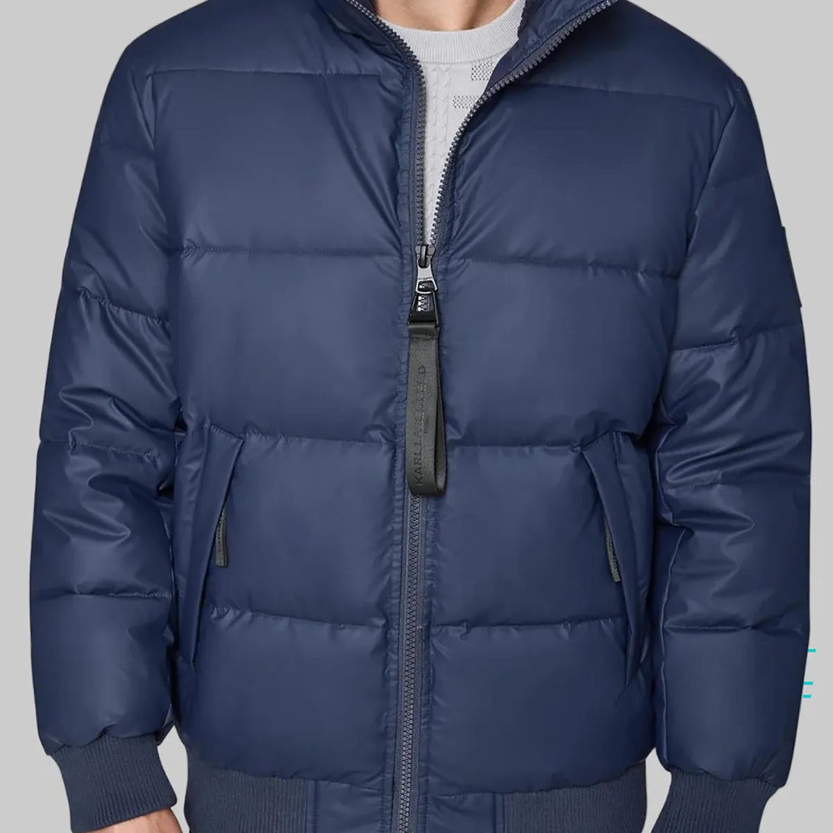 KARL LAGERFELD - Chaqueta bomber acolchada con cuello alzado