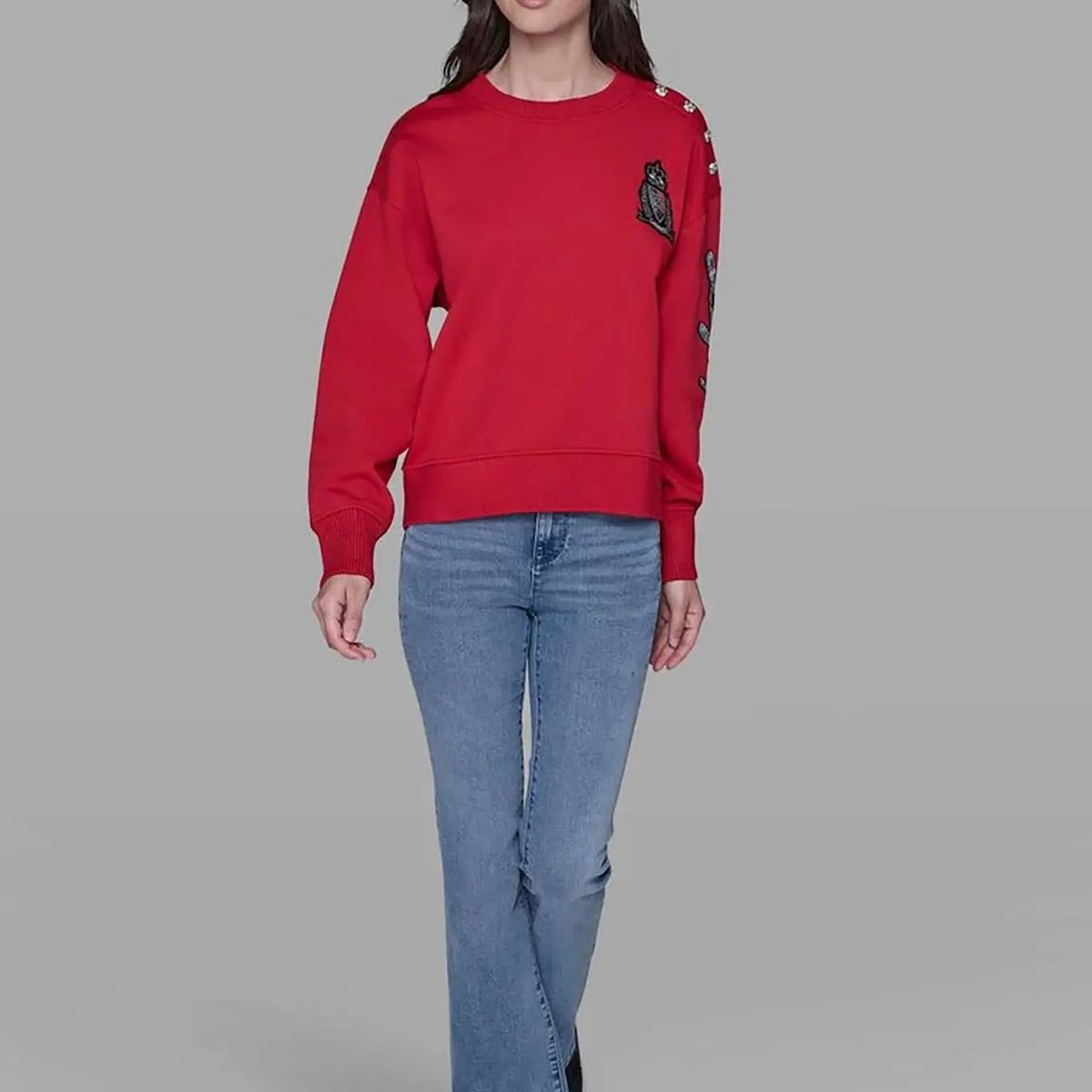 KARL LAGERFELD - Polerón con parche de logo