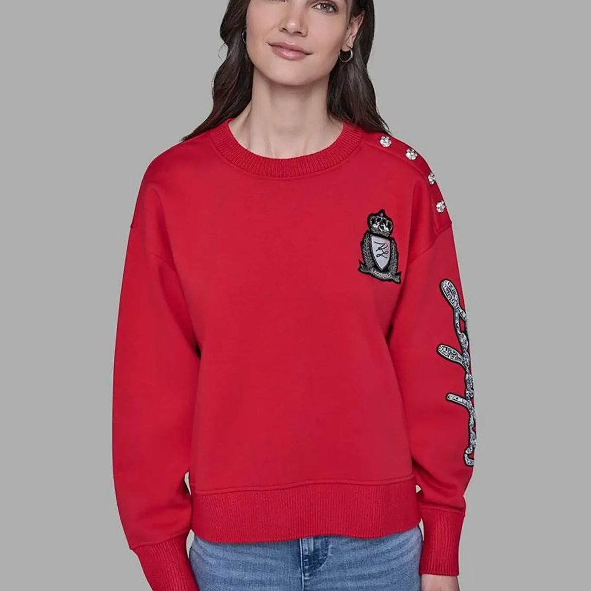 KARL LAGERFELD - Polerón con parche de logo