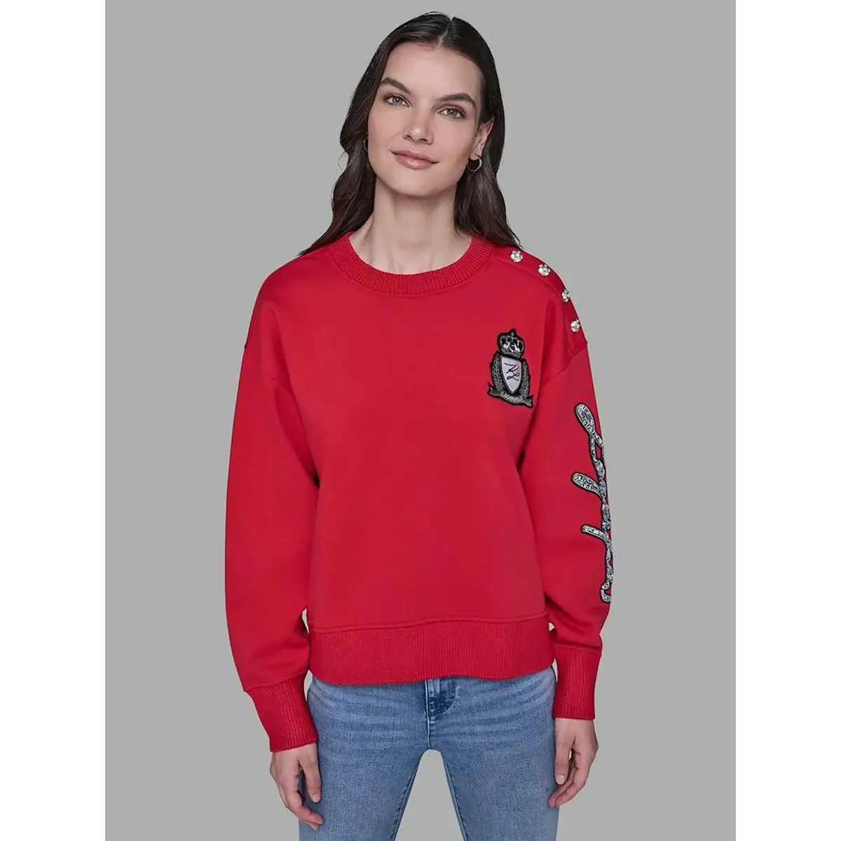 KARL LAGERFELD - Polerón con parche de logo