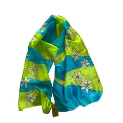 AMG ACCESORIOS - PAÑUELO DE 100% SEDA NATURAL, HECHO A MANO, DISEÑO EXCLUSIVO