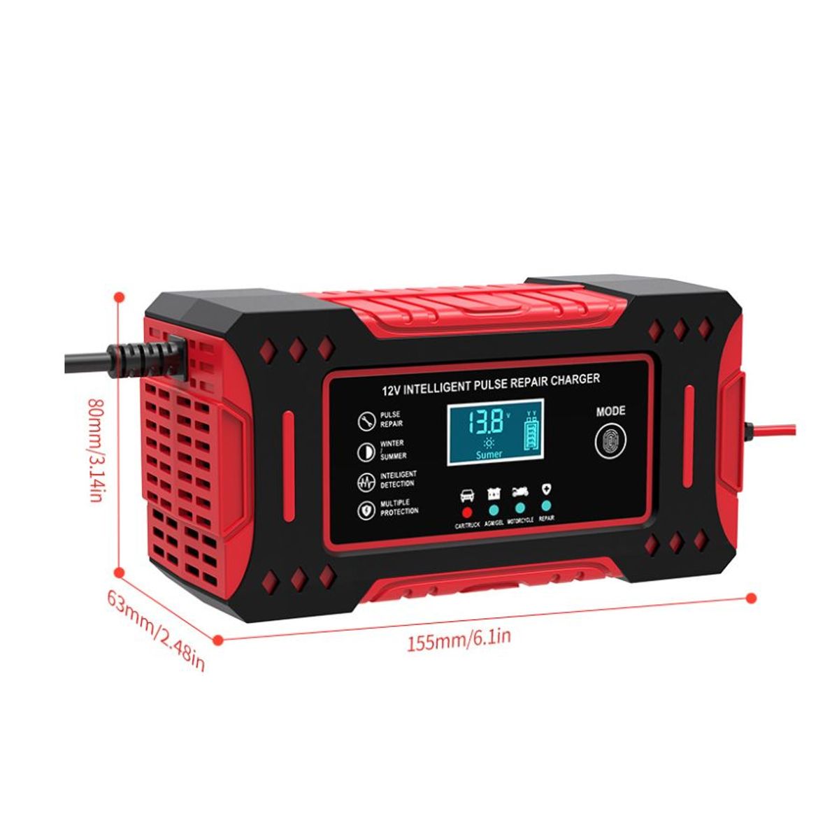 GENERICO - Cargador De Batería Para Coche 12v