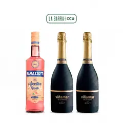 CCU - Pack Ramazzotti 700c + 2 Espumante Viñamar Brut 750cc