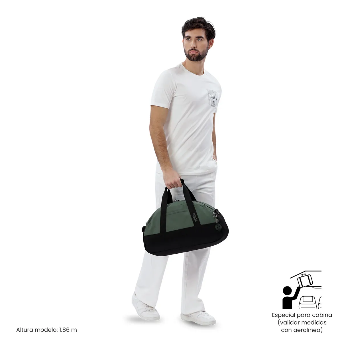 TOTTO - Bolso de viaje Active Pequeña Color Verde