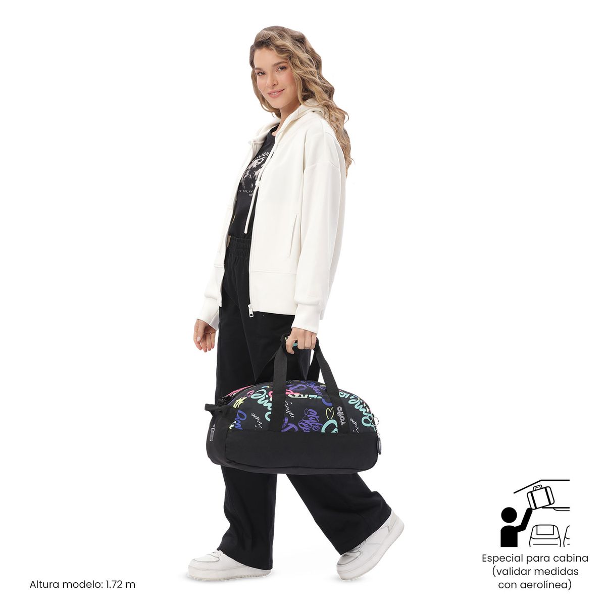 TOTTO - Bolso de viaje Active Grande Color Negro