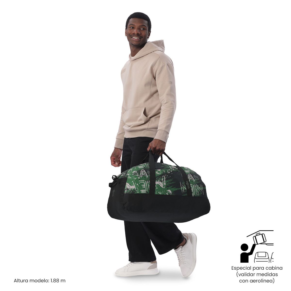 TOTTO - Bolso de viaje Active Grande Color Verde