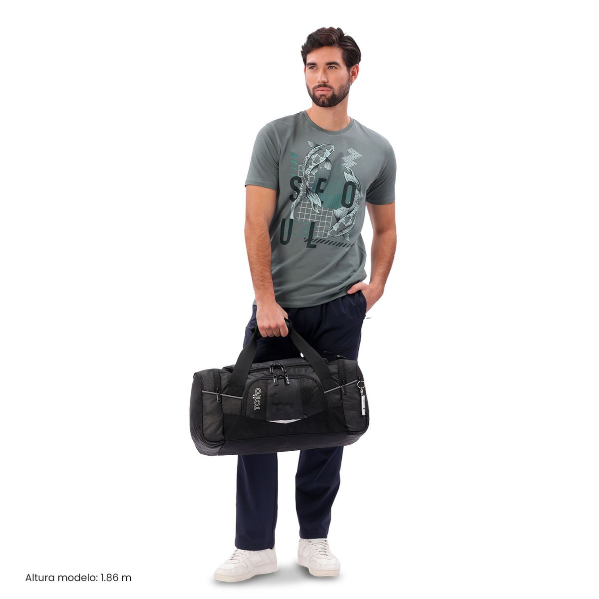TOTTO - Bolso de viaje Teck 3.0 Pequeña Color Negra