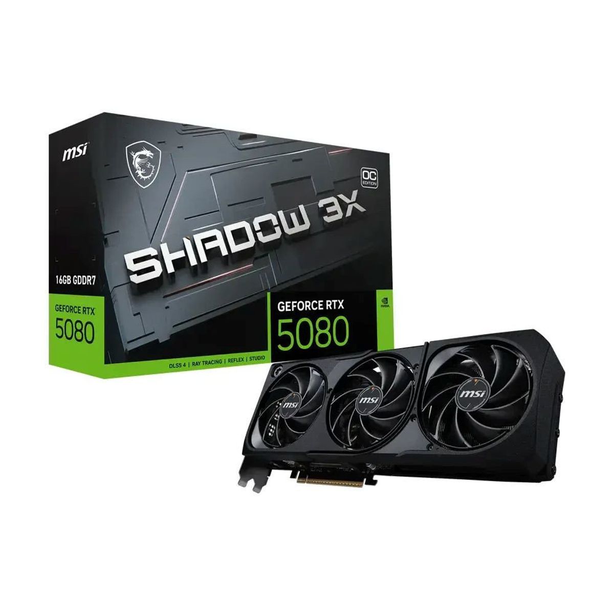 MSI - Tarjeta de Video - MSI Shadow 3x - Nvidia RTX 5080 16G OC
