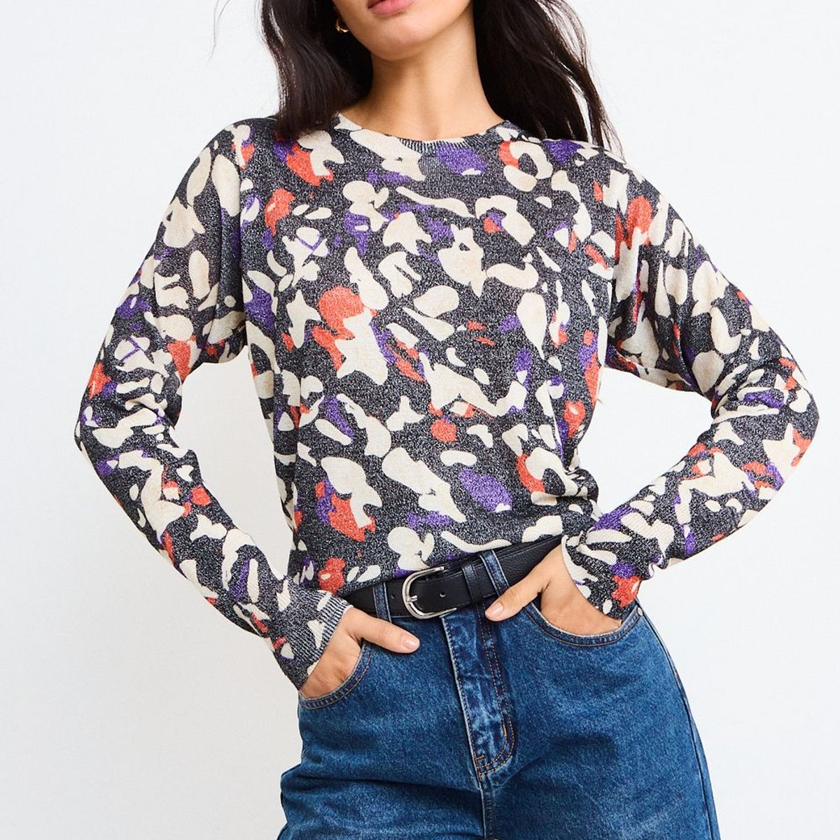 IO - Polera Manga Larga Mujer Negro Io