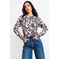 IO - Polera Manga Larga Mujer Negro