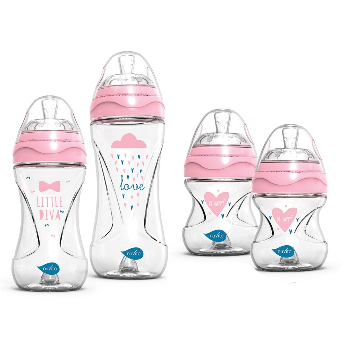 NUVITA - Set Mamadera Starter Pink Nuvita