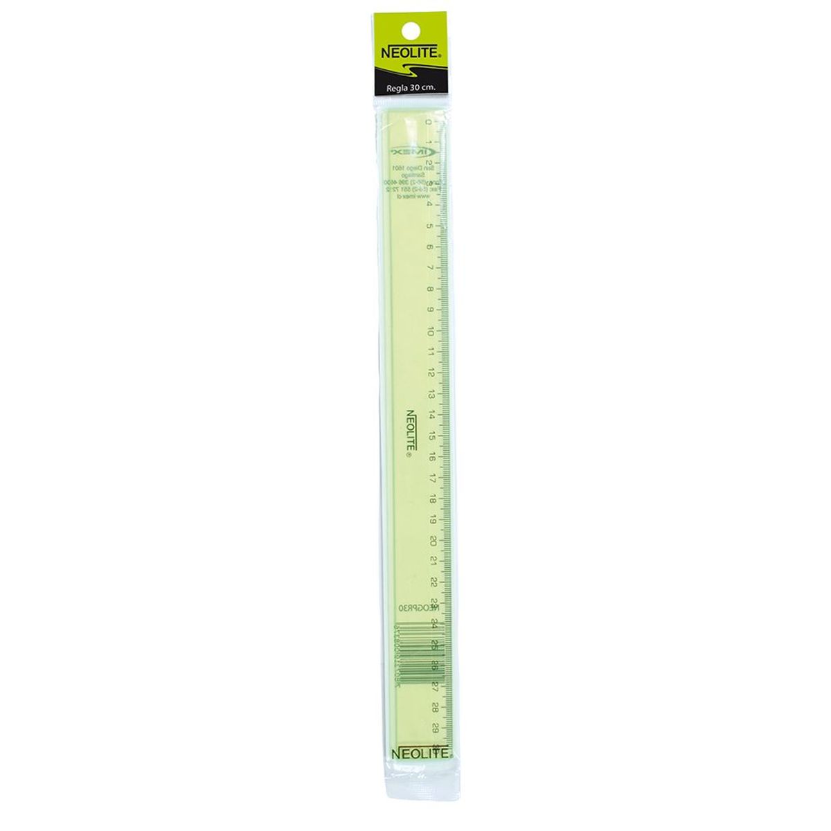 NEOLITE - Regla Biselada Transparente 50 Ud